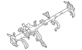 Under-torpedo pipe reinforcement Mazda 3 14-18 BM