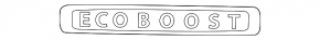 Emblem inscription ECO BOOST trunk door Lincoln MKC 15-18