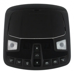 Front light Ford Edge 19-24 black for panoramic