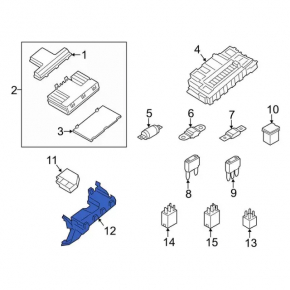 Lincoln MKX 16-18 Underhood Fuse Box Bracket