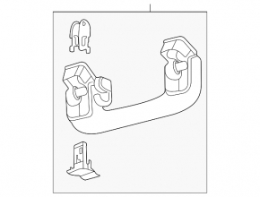 Front right ceiling handle Ford Explorer 20 - black