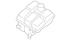 Expansion tank cooling Mazda3 2.3 03-08 without cover