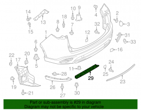 Rear Bumper Bracket Central Mazda CX-9 16-23