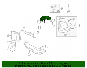 Air duct Mitsubishi Outlander 14-20 3.0