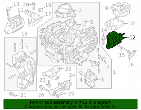 Front electric motor mount left Kia Niro 23-26 EV