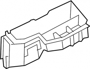 Nissan Murano z52 15-24 triangular underhood rear fuse box housing