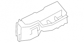 Fuse box housing underhood rear Nissan Murano z52 15- triangular