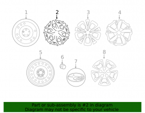 Wheel disk R17 Subaru Forester 19-24 SK
