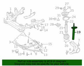 Front left shock absorber BMW X3 E83 03-10 sport