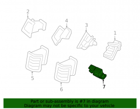 Air duct deflector center console Volvo XC60 18-23