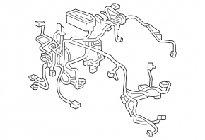 Wiring underhood with fuse box Acura MDX 14-15