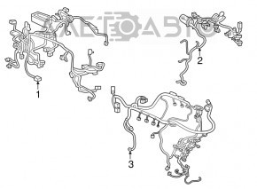 Wiring underhood with fuse box Acura MDX 14-15