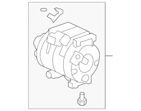 Air Conditioning Compressor Acura TLX 15- 2.4