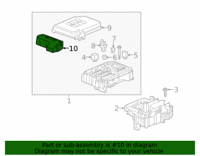 GMC Terrain 18 Underhood Fuse Box Cover - Small