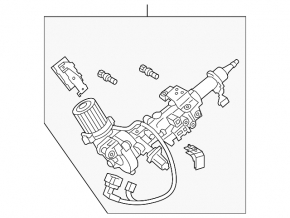 Steering column Lexus RX350 RX450h 10-15 knocks