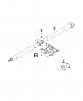 Propeller shaft Fiat 500X 16-21
