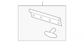 Hood seal front right Audi A6 C7 12-18