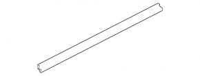 Front left door glass seal Audi A6 C7 12-18
