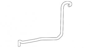 Right headlight ventilation tube Audi Q7 4L 10-15 for adaptive