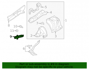 Right TV bracket for Subaru Forester 25-26