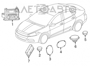 Dodge Dart 13-16 Audio Amplifier