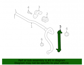 Front left stabilizer link for Nissan Kicks 18-19