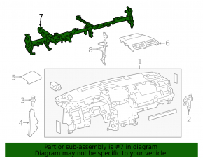 Under-torpedo pipe reinforcement Toyota Camry v55 15-17 usa rusty