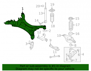 Rear subframe Nissan Murano z52 15-24 FWD