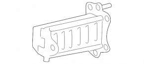 Fang of the front bumper amplifier left Lexus IS 14-24 dorest