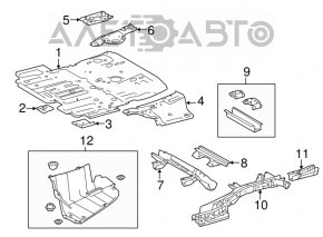Toyota Highlander 14-19 trunk trough