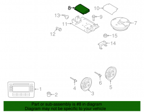 Audio amplifier VW Beetle 12-19 coupe