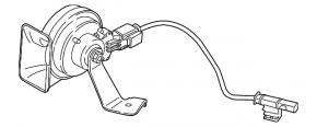 High signal BMW X2 F39 18-23 with bracket and wiring