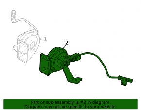 High signal BMW X2 F39 18-23 with bracket and wiring