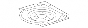 Spare tire cover Lexus RX350 RX450h 10-15 cloth