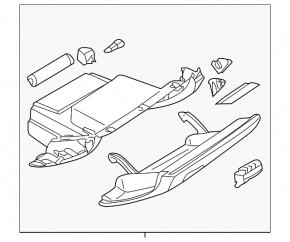 Glove box, glove compartment Nissan Murano z51 09-14 beige