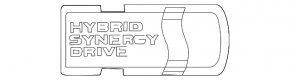 Toyota Prius 20 04-09 Tailgate HSD Emblem