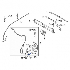 Ford Explorer 11-19 Washer Fluid Level Sensor