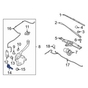 Ford Explorer 11-19 Washer Fluid Level Sensor