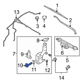 Ford Explorer 11-19 Washer Fluid Level Sensor