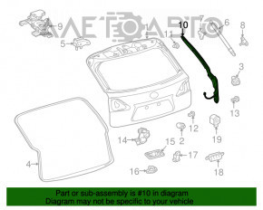 Left Trunk Tilt Level Sensor Lexus RX350 RX450h 10-15