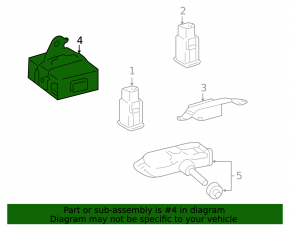Lexus ES350 07-12 Tire Pressure Monitoring Unit