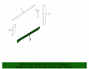 Door trim lower front left Ford Ecosport 18-19