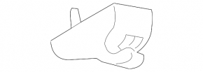 Driver's visor mounting hook Ford Focus mk3 11-18 gray, for 1 lamp and without lamp