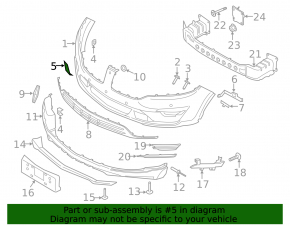 Lincoln MKC 15-18 Front Bumper Tow Hook Cap