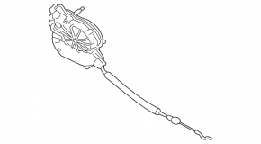 Actuator drive for the tailgate lock Jaguar F-Pace X761 17-