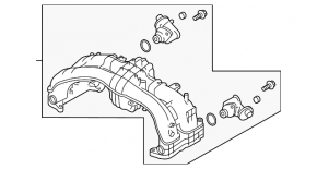 Intake manifold Subaru Impreza 17- GK