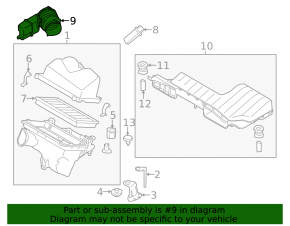 Nissan Pathfinder 13-16 air duct with resonator