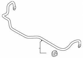 Front stabilizer bar for BMW 3 G20 21-25 plug-in RWD