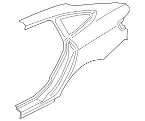 Quarter wing rear right BMW 4 F36 15-20 Gran Coupe