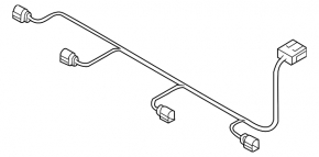 Audi Q7 20-22 front bumper wiring for parking sensors and radar cruise control